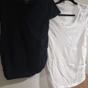 Isabel Maternity short sleeved ruched shirts